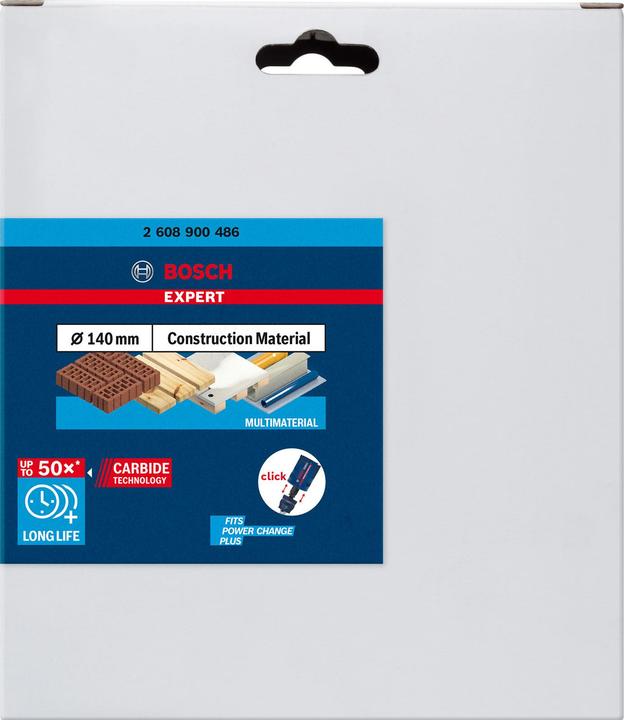 Produktbild Bosch Professional Zubehör EXPERT Construction Material Lochsäge, 140 x 60 mm (140 mm)