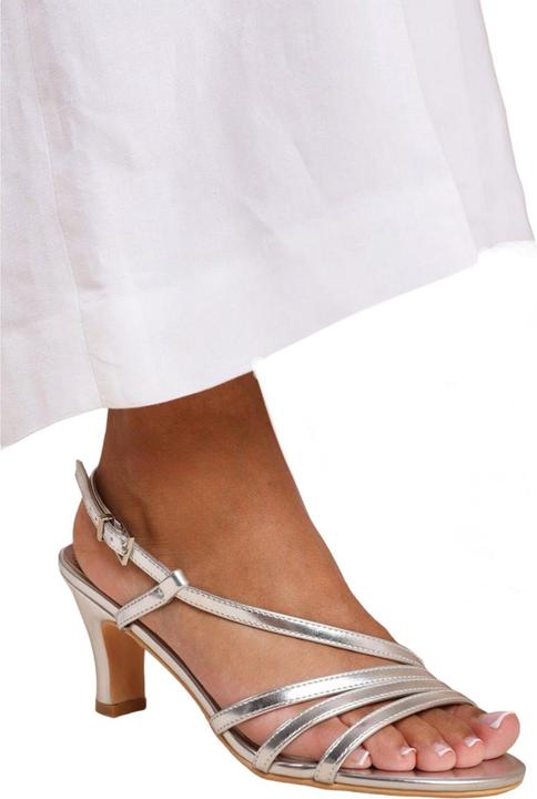 Actual product image Where's That From Womens/Ladies Mykonos Sling Back Wide Low Block Heel Sandals (37)