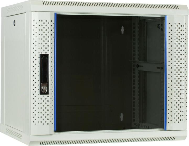 Produktbild Dsit 9 HE Serverschrank, Wandgehäuse, mit Glastür, Weiss (BxTxH) 600 x 450 x 500mm (9 HE, 19 Zoll Rack)