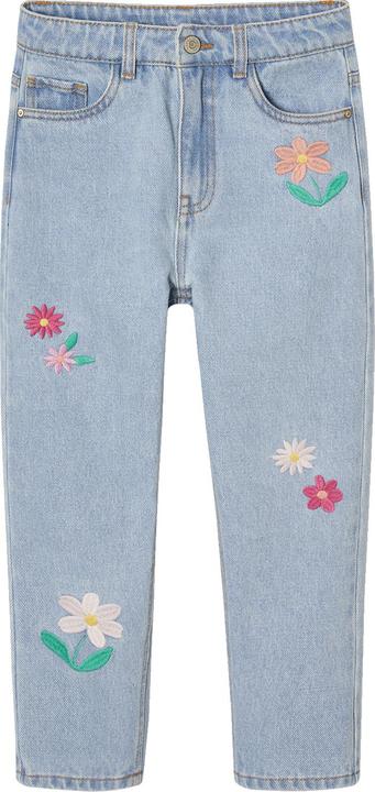 Actual product image Vertbaudet Mädchen Mom-Jeans mit Blumenstickerei (134)