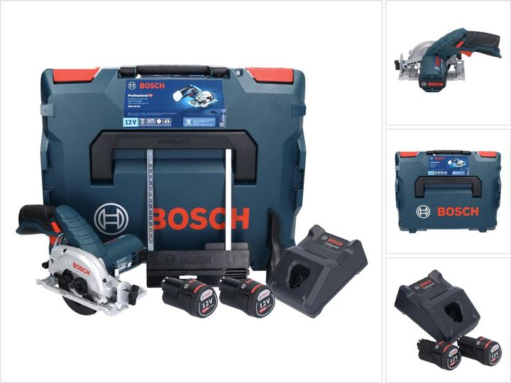 Bosch Professional Bosch GKS 12V-26 Professional battery-powered circular saw 12 V 85 mm + 2x battery 2.0 Ah + charger