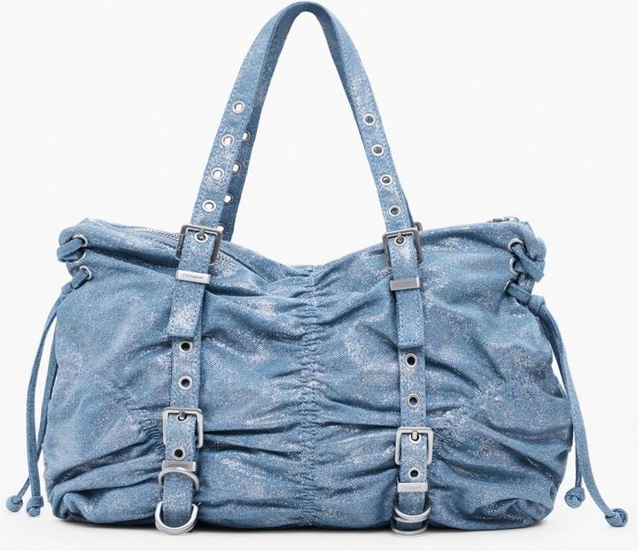 Actual product image Desigual Gathered Denim Shoulder Bag