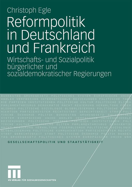 Produktbild Reformpolitik in Deutschland und Frankreich (Deutsch, Christoph Egle, 2008)