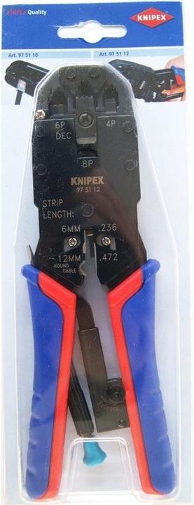 Productafbeelding Knipex 97 51 12 SB Kabelkrimper Krimpgereedschap (200 mm)