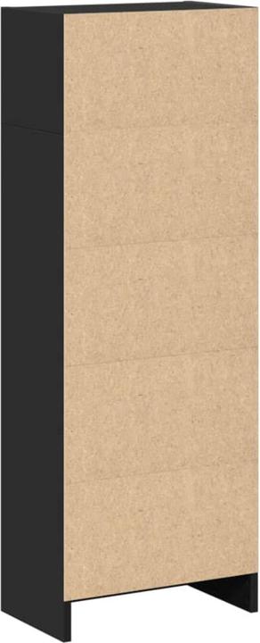 Produktbild vidaXL Bücherregal Bücherschrank Standregal Büroregal Schwarz Holzwerkstoff (40 x 24 x 109 cm)