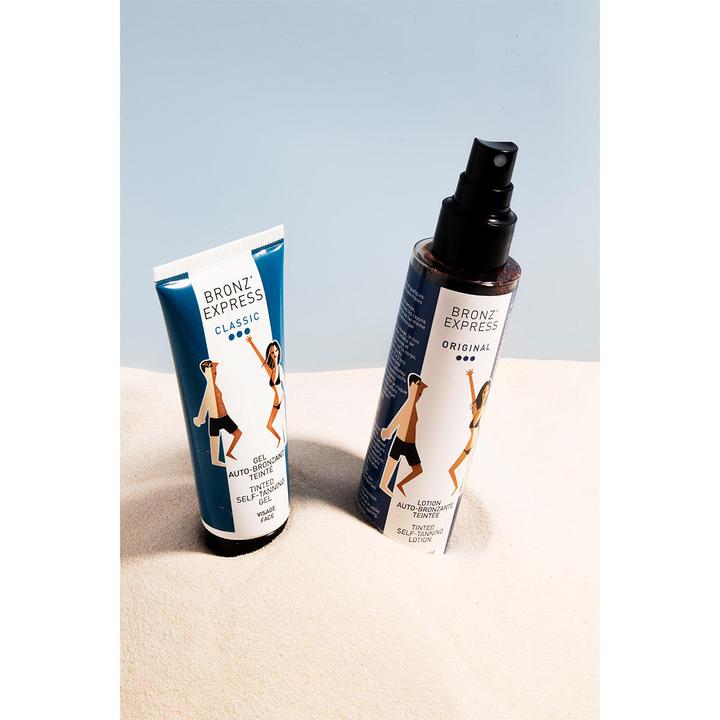 Actual product image Académie Bronz' Express Lotion Auto-Bronzante Teintée (Self tanning foam, 150 ml)