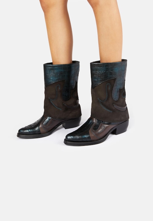 Produktbild Felmini CRETA D608, der respektlose Cowboystiefel von, ist mit Metallic-Lederteilen ausgestattet, di (36)