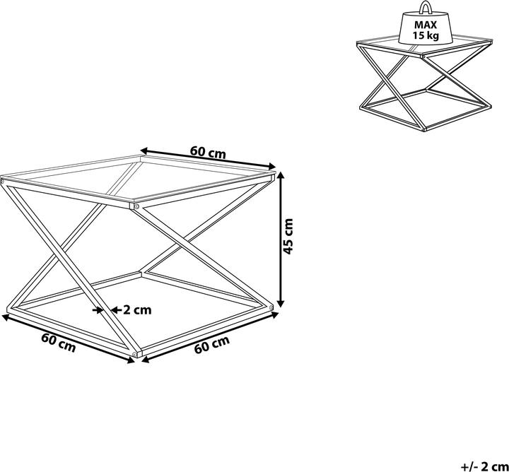 Produktbild Beliani Beverly (60 x 60 x 45 cm)