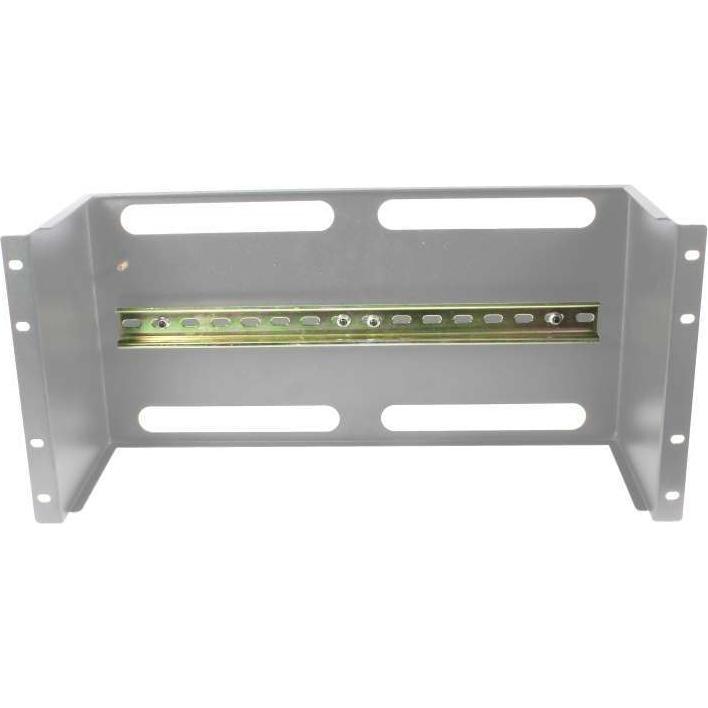 Thumbnail - Allnet 19"zbh. Gerätehalter für Hutschiene/DIN-Rail Geräte, T150mm/5HE, Lichtgrau, Frontmontage, Serverschrank Zubehör, ...