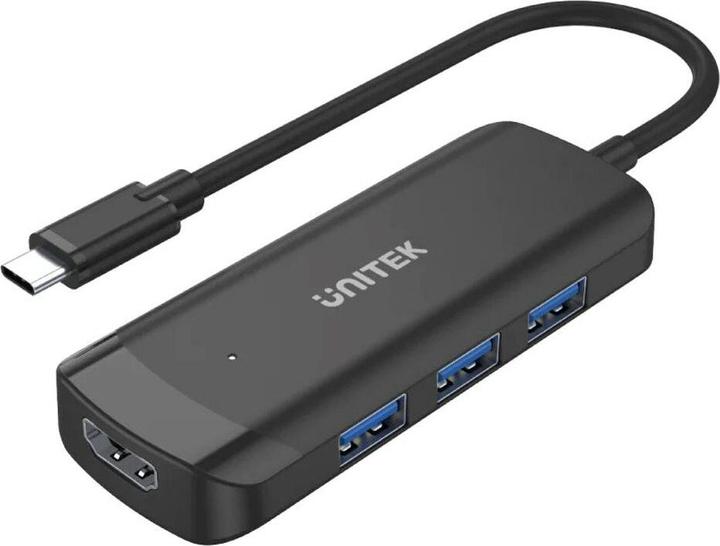 Unitek H1110B Active Hub USB-C 3 X USB-A 3.1 HDMI 4K30HZ (USB-C, 4 ports)