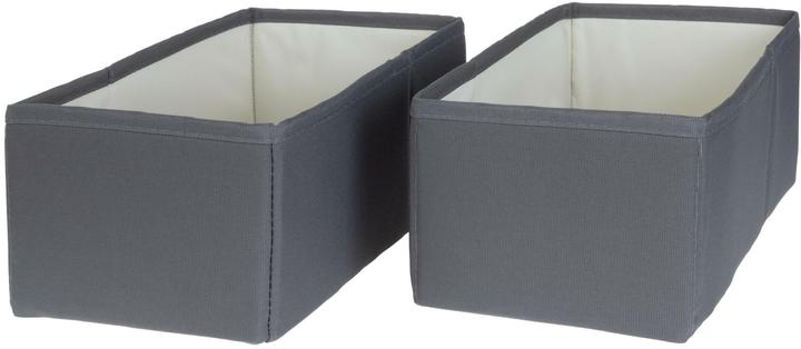 Actual product image Cocon Aufbewahrungsbox M Grau, 2 Stück, Materialtyp: Textil (14.50 cm, 2x)