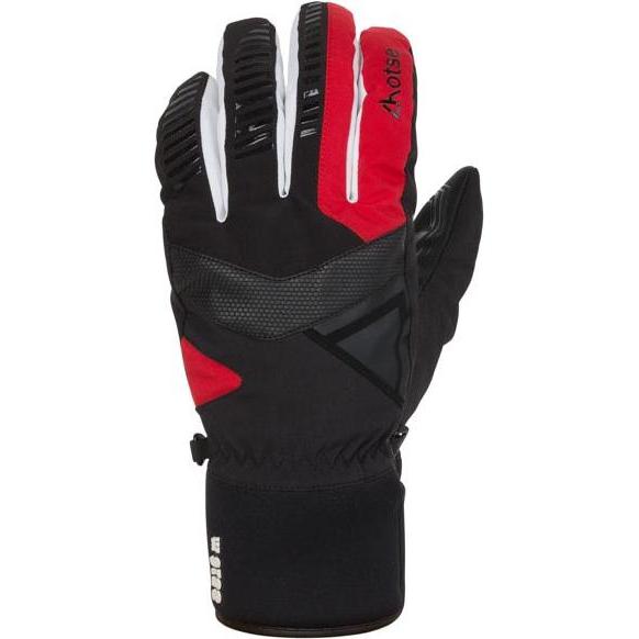 Lhotse, Herren, Handschuhe, skihandschuhe pierzon, Schwarz, Rot, (10)