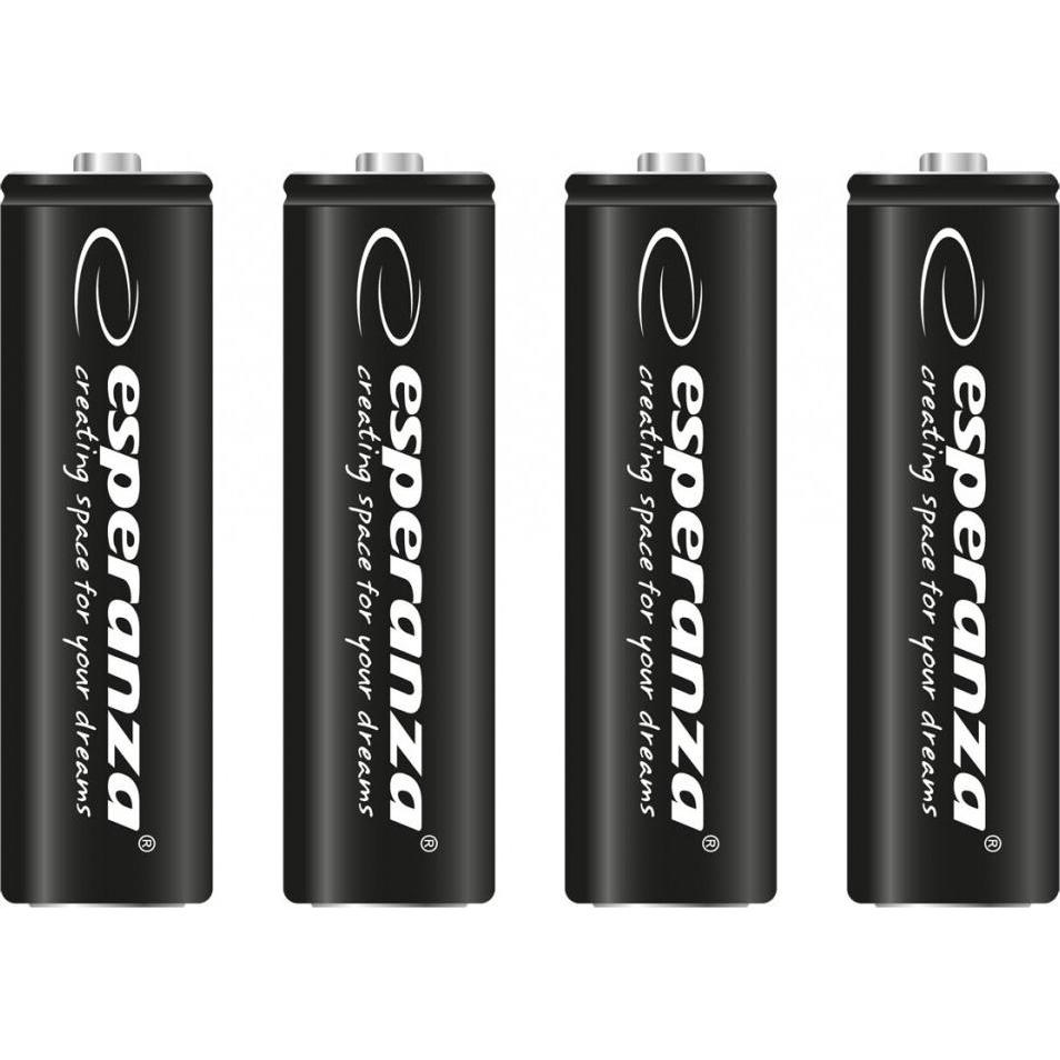 Esperanza EZA106 Batteria industriale al nichel-metallo idruro (NiMH) (4 pz., AA, 2600 mAh), Batterie + pile
