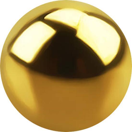 Produktbild Star Piercing Micro Kugel vergoldet (ohne Messing, Titan)