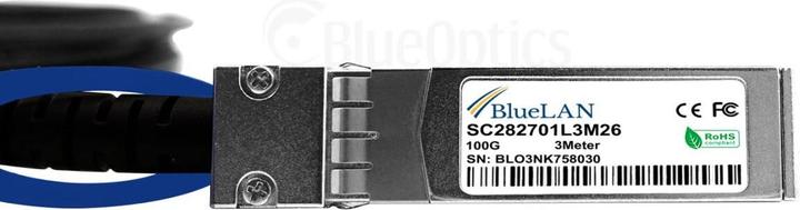 Actual product image BlueLAN Dell YFNDD Compatible QSFP28 DAC SC282701L2M26