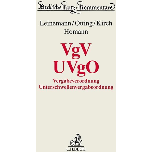 Thumbnail - VOL Teil A, Fachbücher von Ralf Leinemann, Olaf Otting, Hanna Bahner, Kristin Beckmann