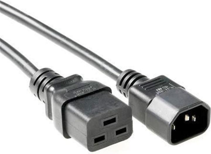 Image du produit MicroConnect Cordon d'alimentation C19-C14 3m Black (3 m, C19, C14)