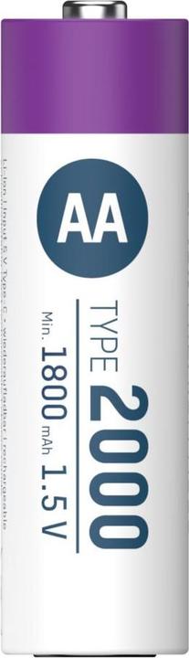 Produktbild Ansmann Li-Ion Premium Accu (4 Stk., AA / LR6 / LR06 / Mignon / R6 / R14505, 1800 mAh)