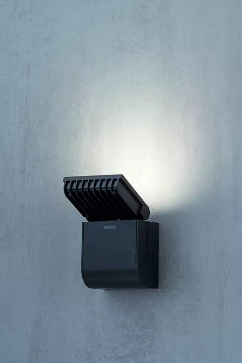 Actual product image Theben LED spotlight 8 watt, black theLeda S8-100L BK (900 lm)