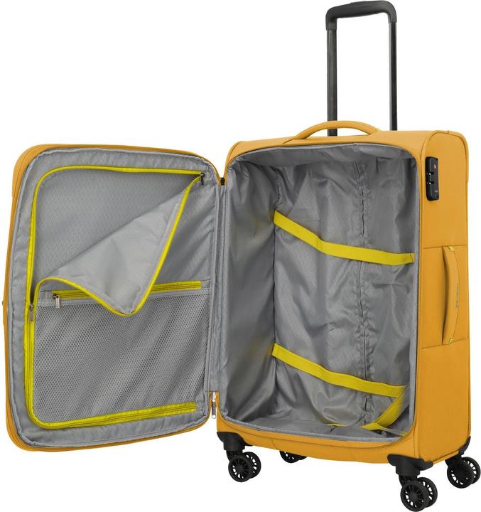 Actual product image Travelite Umbria 4 Rollen Kofferset 3-teilig mit Dehnfalte (207 l)
