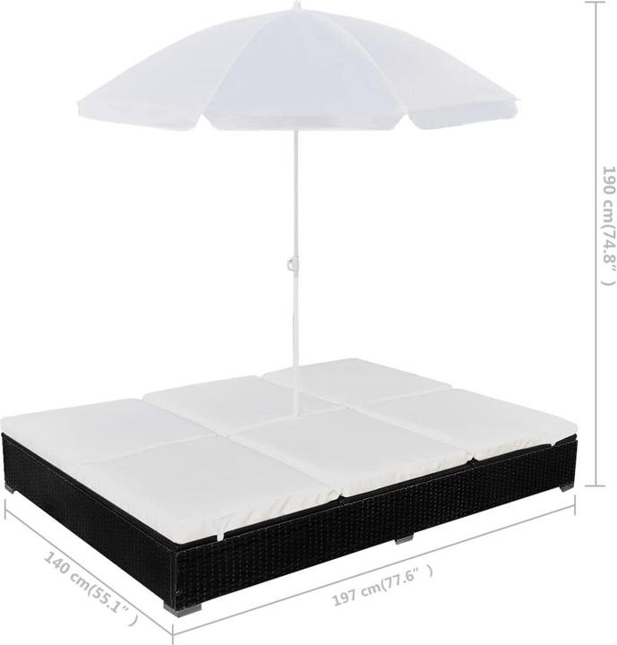 Immagine prodotto vidaXL Sonnenliege (197 cm)