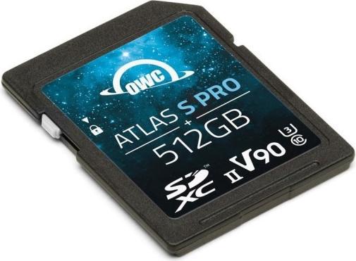 OWC Atlas S Pro SDXC UHS-II V90 Media Card 512GB (512 GB, SD, UHS-II)