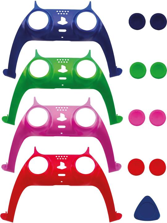 Produktbild Magni IMP DualSense Controller-Styling-Kit (4 Stück) – Frontplattengehäuse und Daumengriffe (blau/grün/ros (PS5)