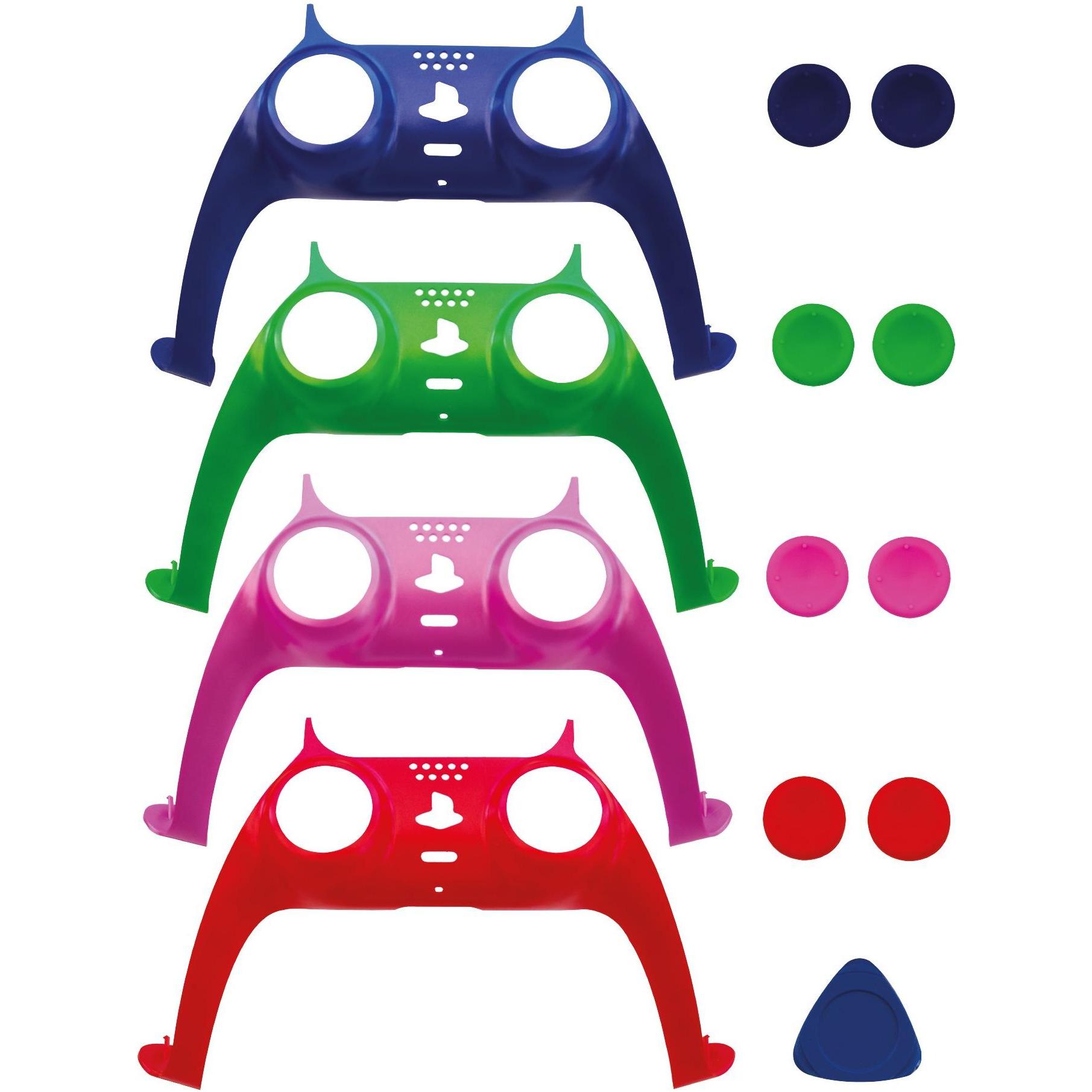 Magni Kit stilistico del controller IMP DualSense (4 pezzi) - alloggiamento del pannello frontale e (PS5), Accessori per controller gaming, Multicolor