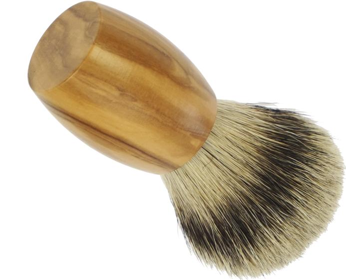 Image du produit Blaireau, Bois d'olivier, Pointe argentée, Ø 21,5 mm (Blaireau)
