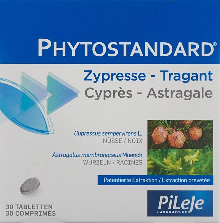 Actual product image Phytostandarts Zypresse - Tragant Tablette (30 Piece, Pills, 37 g)