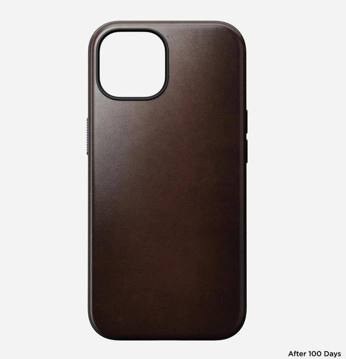 Immagine prodotto Nomad Cover posteriore moderna in pelle Horween per iPhone 15 Nero (Apple iPhone 15)