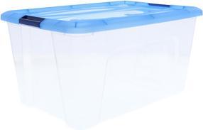 Iris Clear NTB Storage Box 45.0 l transparent, blue 39.5 x 57.5 x 30.5 cm (45 l)