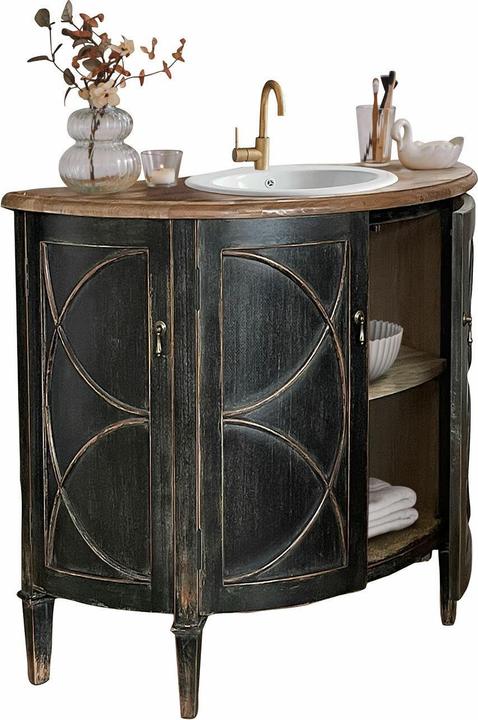 Actual product image Loberon Waschtisch Maison Vertelle antikschwarz/braun