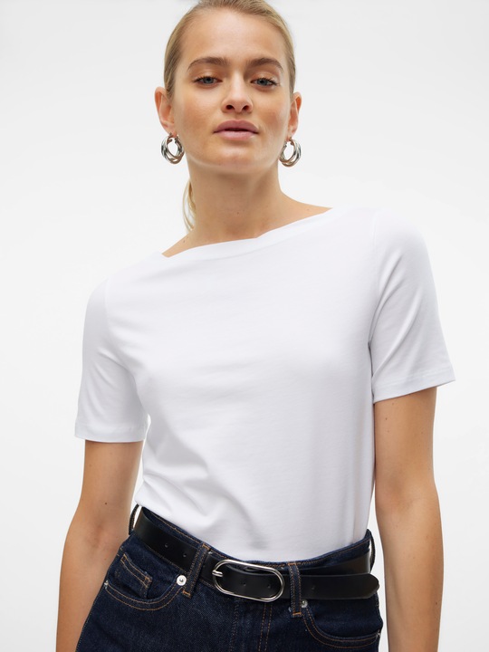 Actual product image Vero Moda Scoop neck top with short sleeves (M)