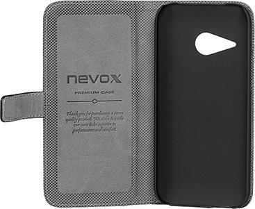 Productafbeelding Nevox 1246 - Folio - HTC - One mini 2 - Zwart - Grijs (HTC One Mini 2)