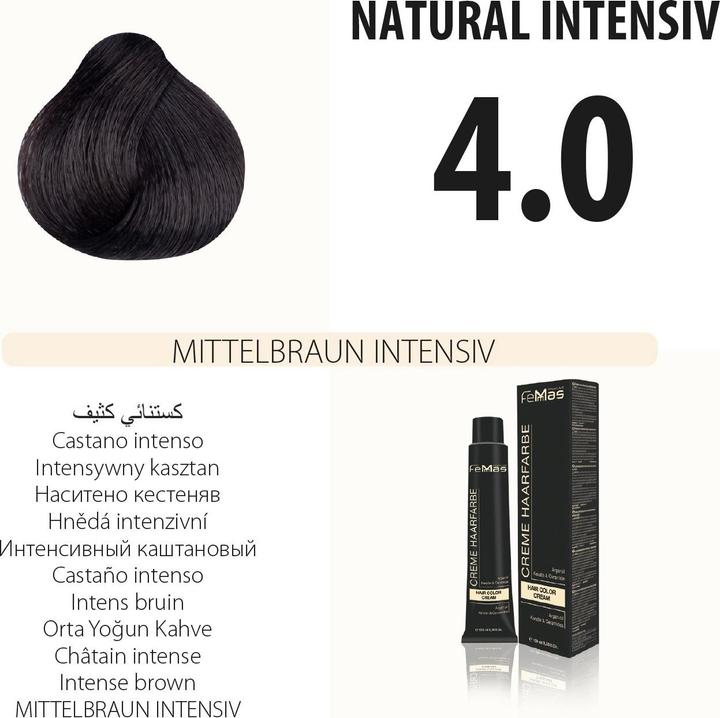 Produktbild FemMas 4.0) Haarfarbe Mıttelbraun Intensıv 100ml (Mıttelbraun Intensıv)