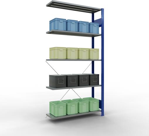 Actual product image Schulte Lagertechnik MULTIplus150 boltless bay system with cross brace