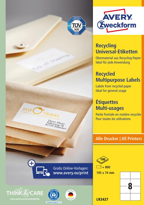 Produktbild Avery Recycling Universal-Etiketten