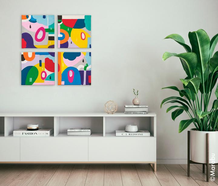 Actual product image Marabu Craft Paint Alkyd Paint Green Set Boho, 5 x 100 ml (500 ml)