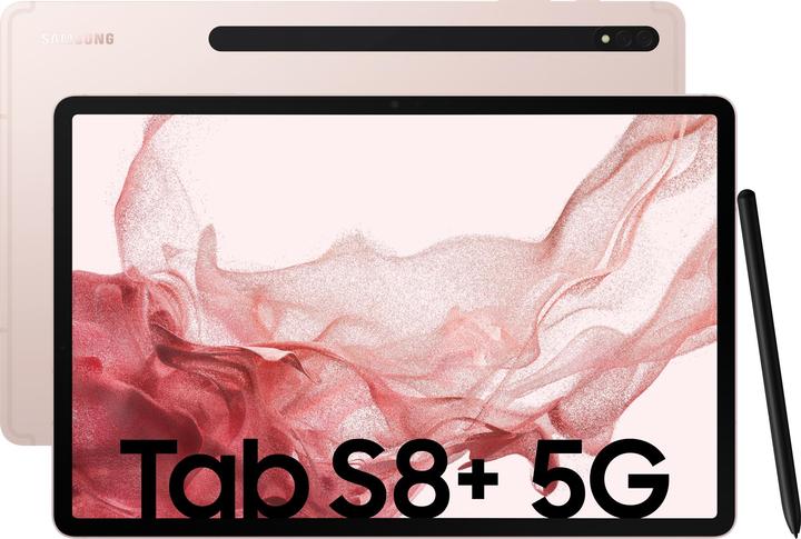 Produktbild Samsung Galaxy Tab S8+ (5G, 12.40", 256 GB, Pink Gold)