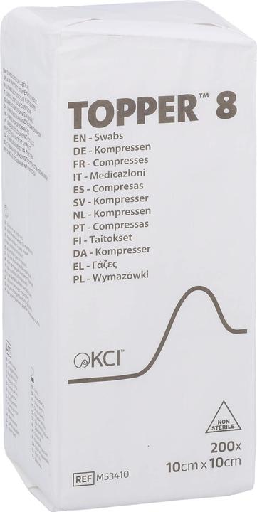 Produktbild Topper 8 NW Kompressen 10x10cm unsteril 200 Stk