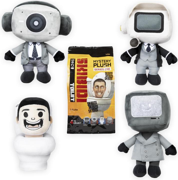 Productafbeelding Skibidi Toilet Mystery Plush - verzamelbare pluche, gloednieuwe verzamelobjecten, officieel gelicentieerd product (28 cm)