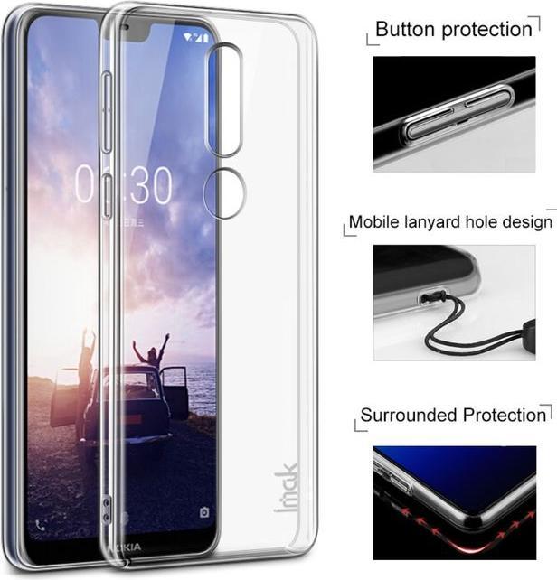 Actual product image Imak Crystal Clear Series II Plastic Cover (Nokia 6.1 Plus)