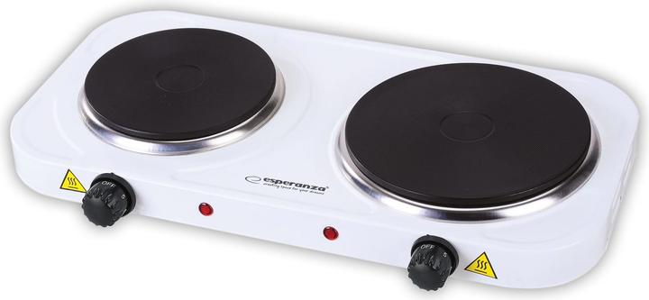 Esperanza EKH014W Elektroherd 2 Zonen Weiss