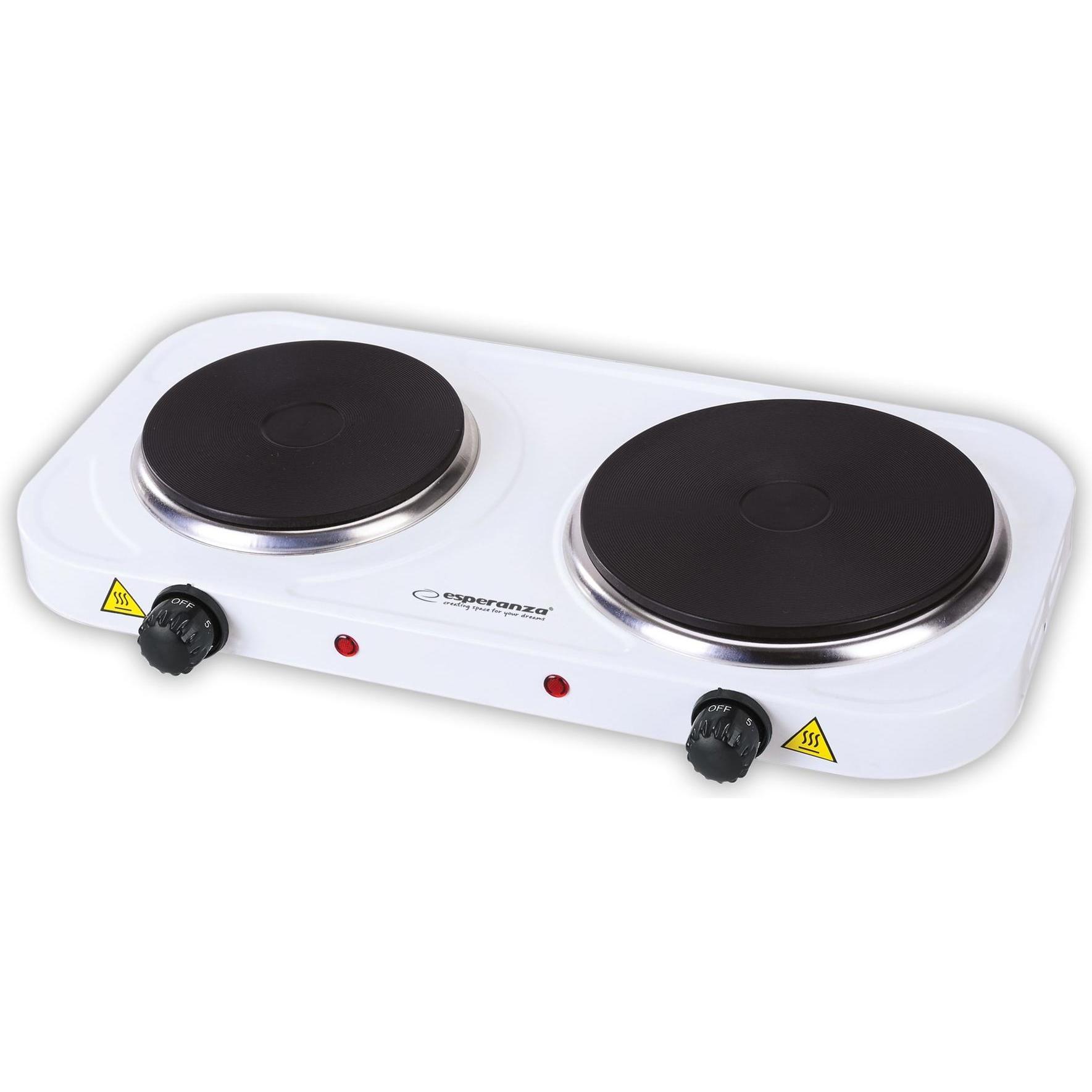 Esperanza EKH014W Elektroherd 2 Zonen Weiss (EKH014W)