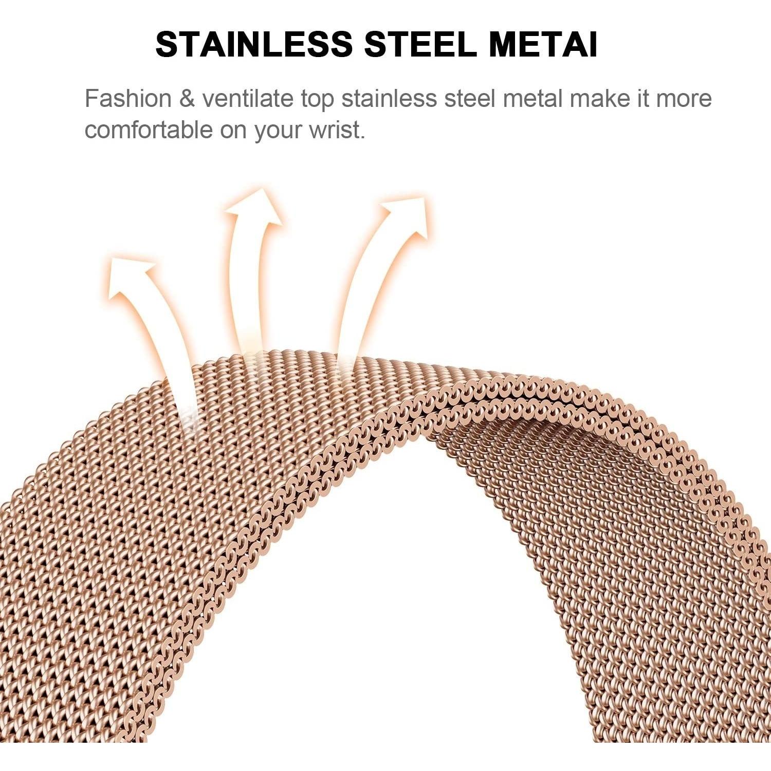 Thumbnail - Strap-it Armband (20 mm, Edelstahl, Ignite 2), Uhrenarmband, Gold