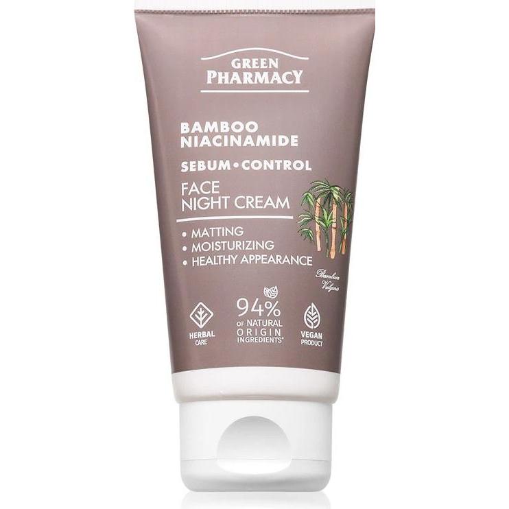 Schubiger, Siero viso, GREEN PHARMACY Bambus + Niacynamid Krem do twarzy na noc 50 ml (50 ml)