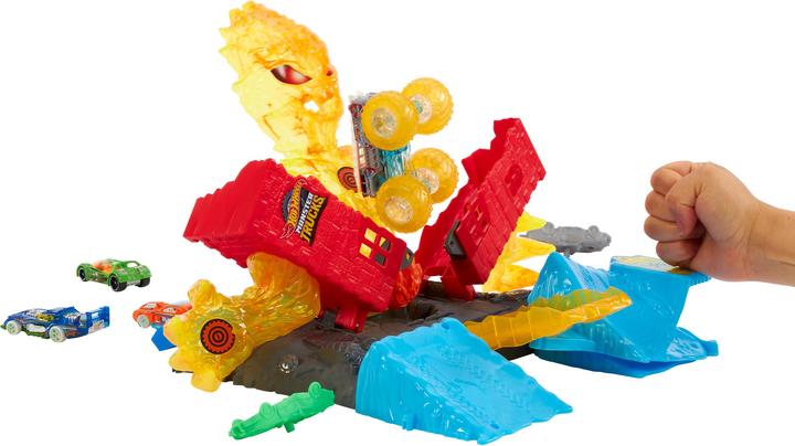 Actual product image Mattel Monster Trucks 5 ALARM TORCH TOWER TAKEDOWN
