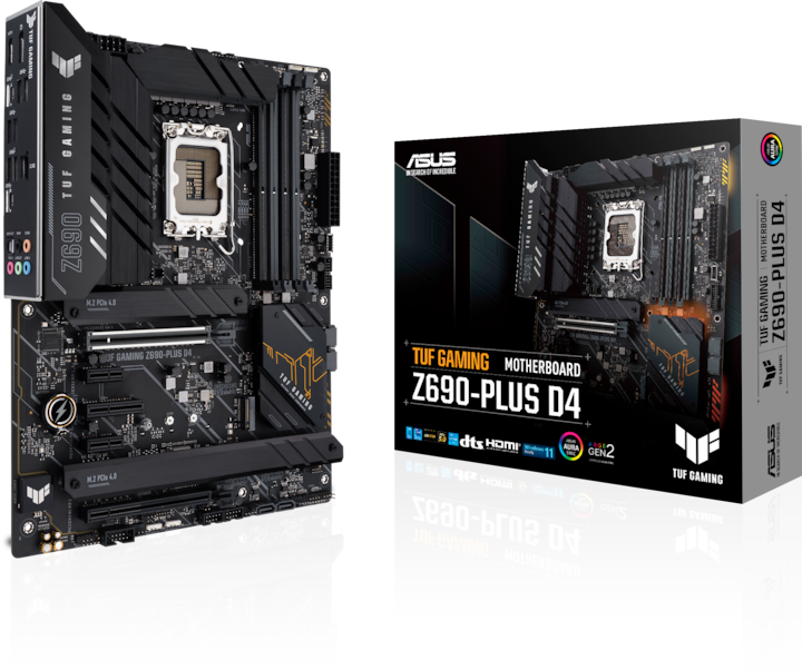 Image du produit ASUS TUF Gaming Z690-Plus D4 (LGA 1700, Intel Z690H, ATX)