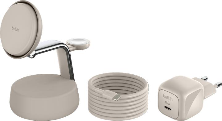 Produktbild Belkin UltraCharge Pro 3-in-1 Qi2 Ladestation (25 W)